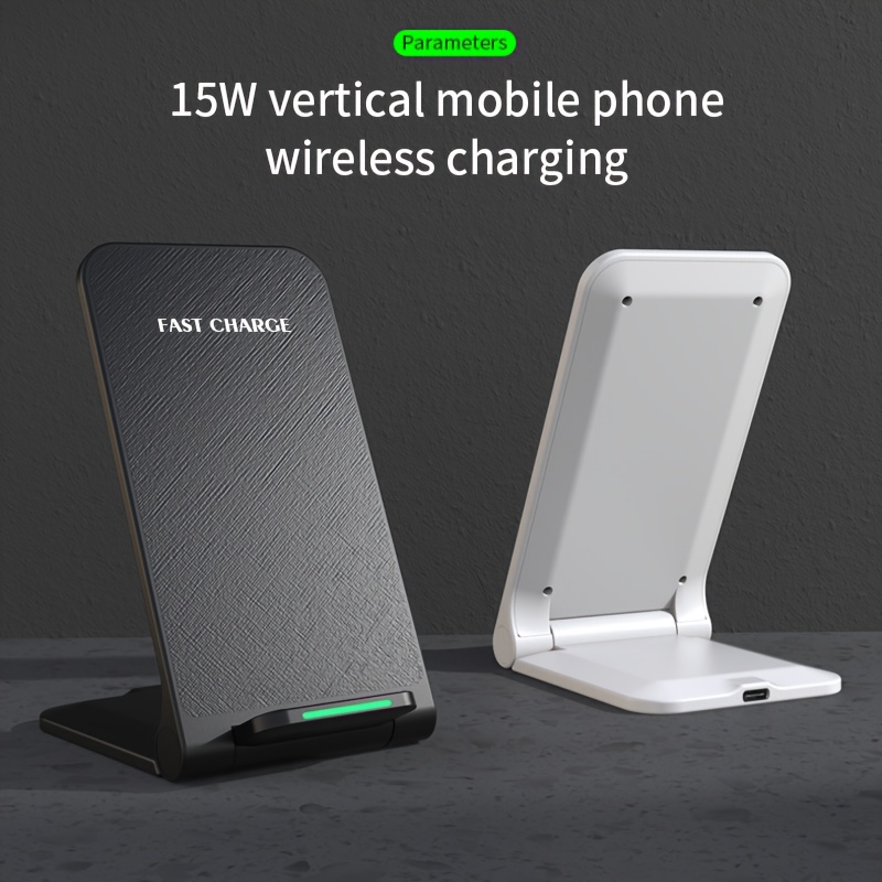 

Wireless Charging Station, 15w Fast Wireless Charging Stand With Sleep-friendly Adaptive Light, Compatible With Iphone 15 14 13 12 11 Pro Xr Xs Plus, For Samsung Galaxy S23 S22 S21 Note 20 Etc