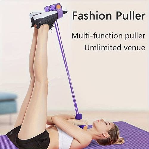 band pull for pedal exercises portable abdominal puller and waist reducer for home gym with non slip pedals for full biceps triceps chest