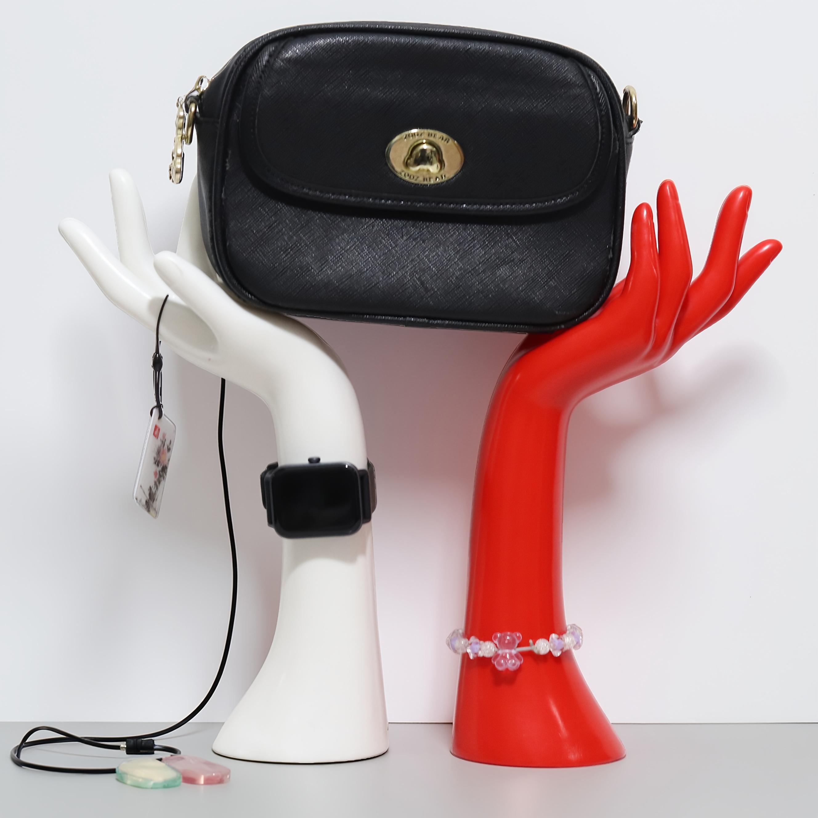 High-End Abstract Glove Jewelry Ring Display Stand