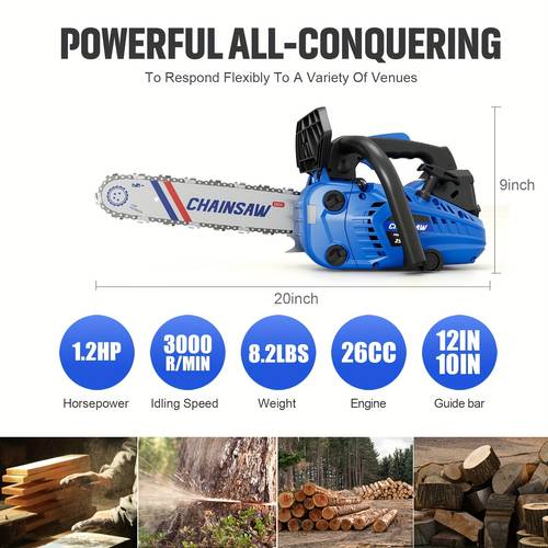 21 inch gasoline chainsaw 12 inch guide plate 25 4cc 1 2 with a tool kit for outdoor tasks suitable for outdoor and cutting yard cleaning perfect valentines day gift