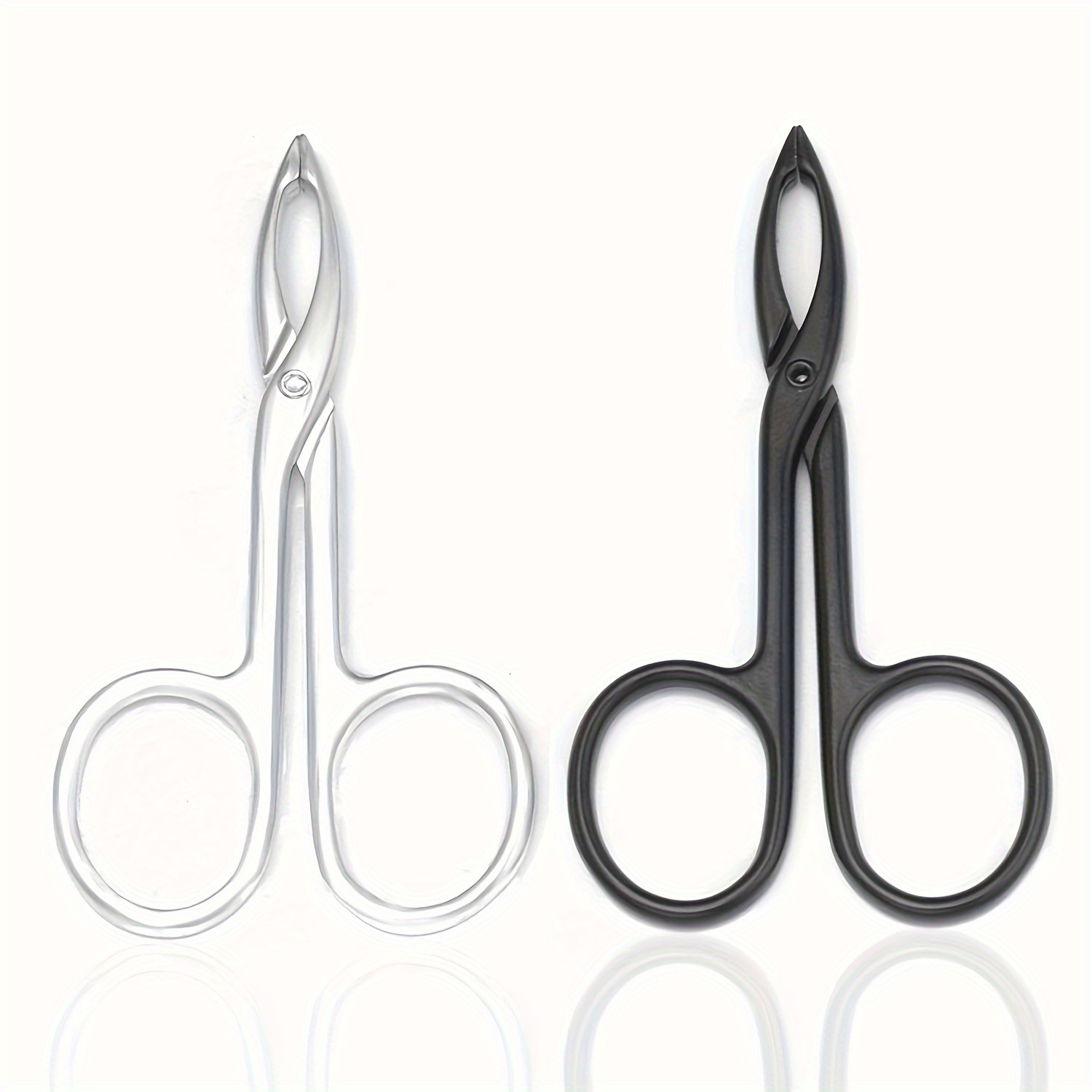 

1/2pcs Scissor For Eyebrows & Facial Removal - Oil-free, For Shaving & Grooming (silvery & )