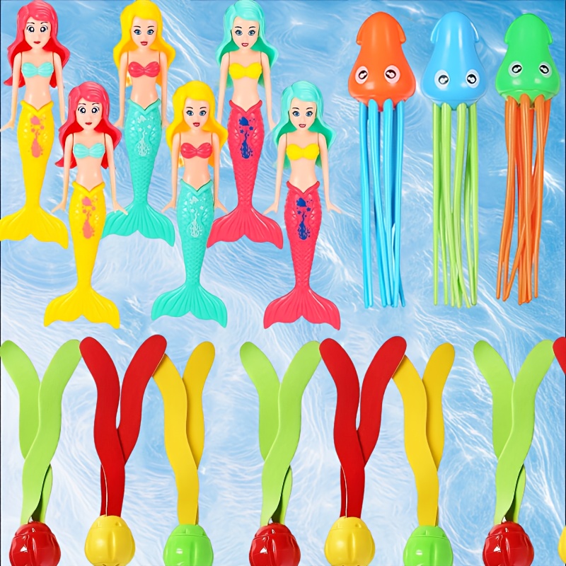 LINTRA Meerjungfrau Tauchspielzeug - Magische Muschel Mit 2 Meerjungfrauen Für Pool & Strand