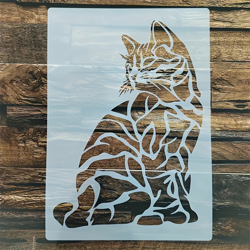 千鳥格子レトロスタイル diy クラフト階層化ステンシル壁画 アルバム