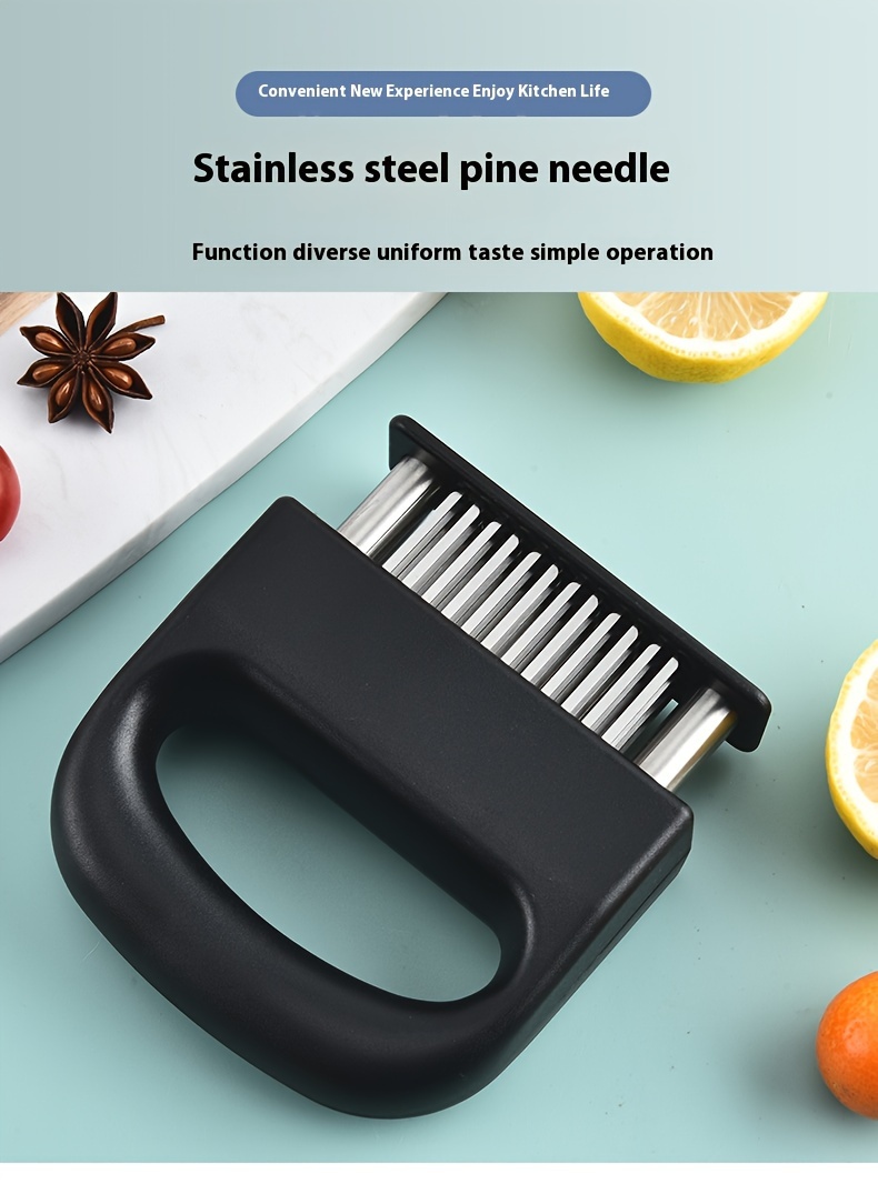 popular   stainless steel meat tenderizer with 48 needles   steak chicken more essential kitchen gadget breaking tendon small tool details 0