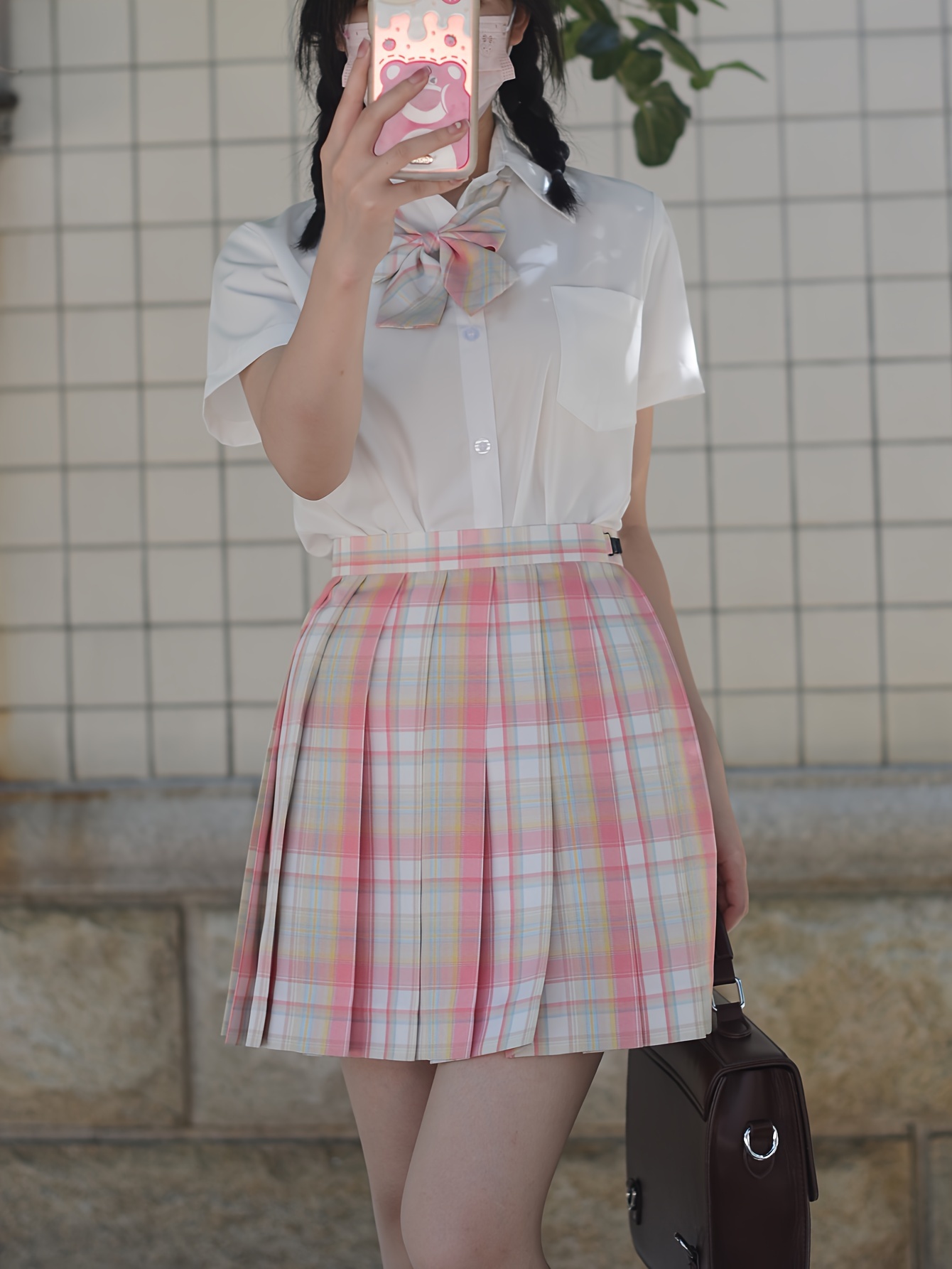 women's pink jk skirt japanese korean style pleated Temu Australia