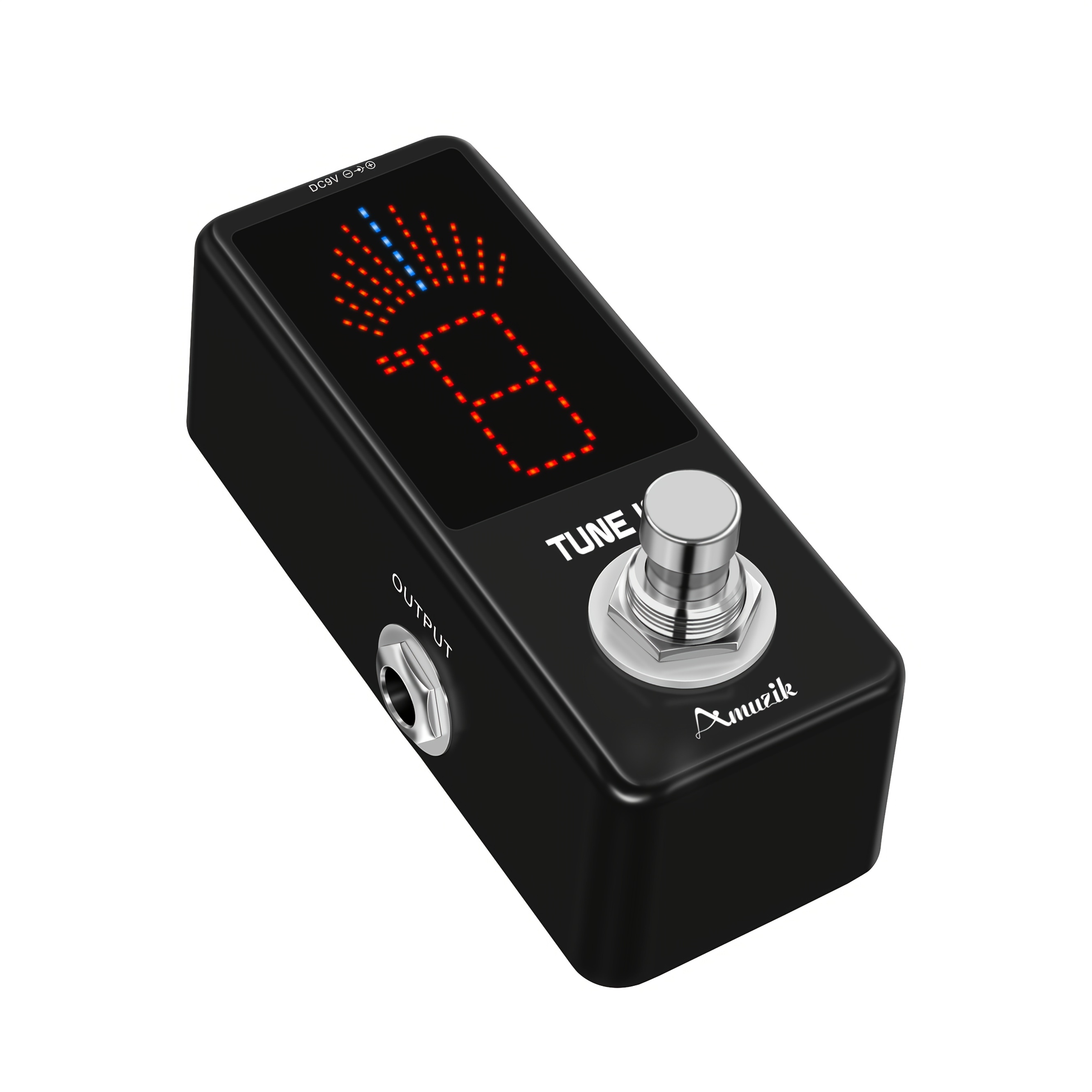TEMU Guitar Tuner Pedal, Chromatic Guitar Tuner Pedal Fast And Accuate Tuner For + - 1 Cent With Pitch Indicator For Electric Guitar And True Bypass