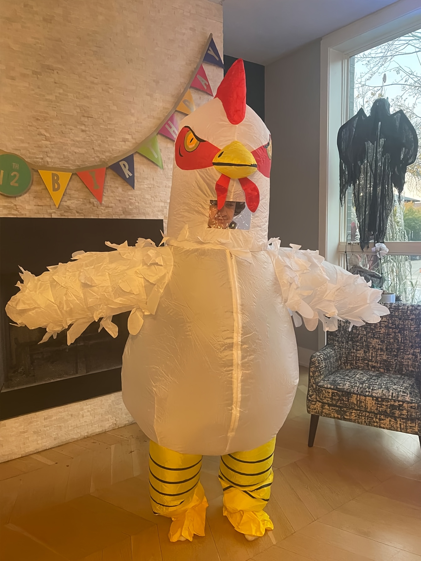 unisex inflatable chicken costume teenager durable wear Temu
