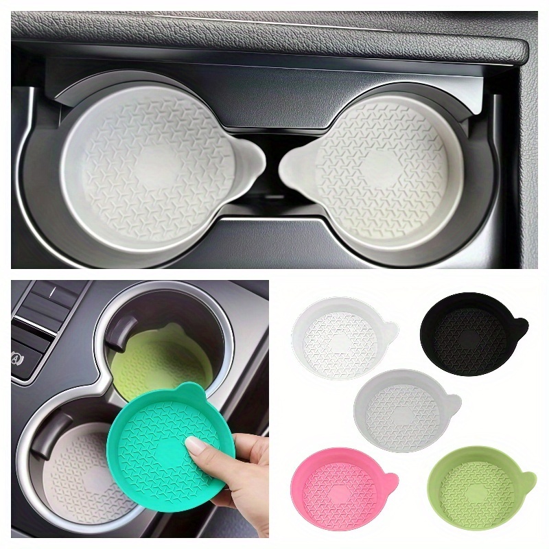 car cup holder base silicone car cup mat anti slip and heat resistant universal vehicle interior accessories