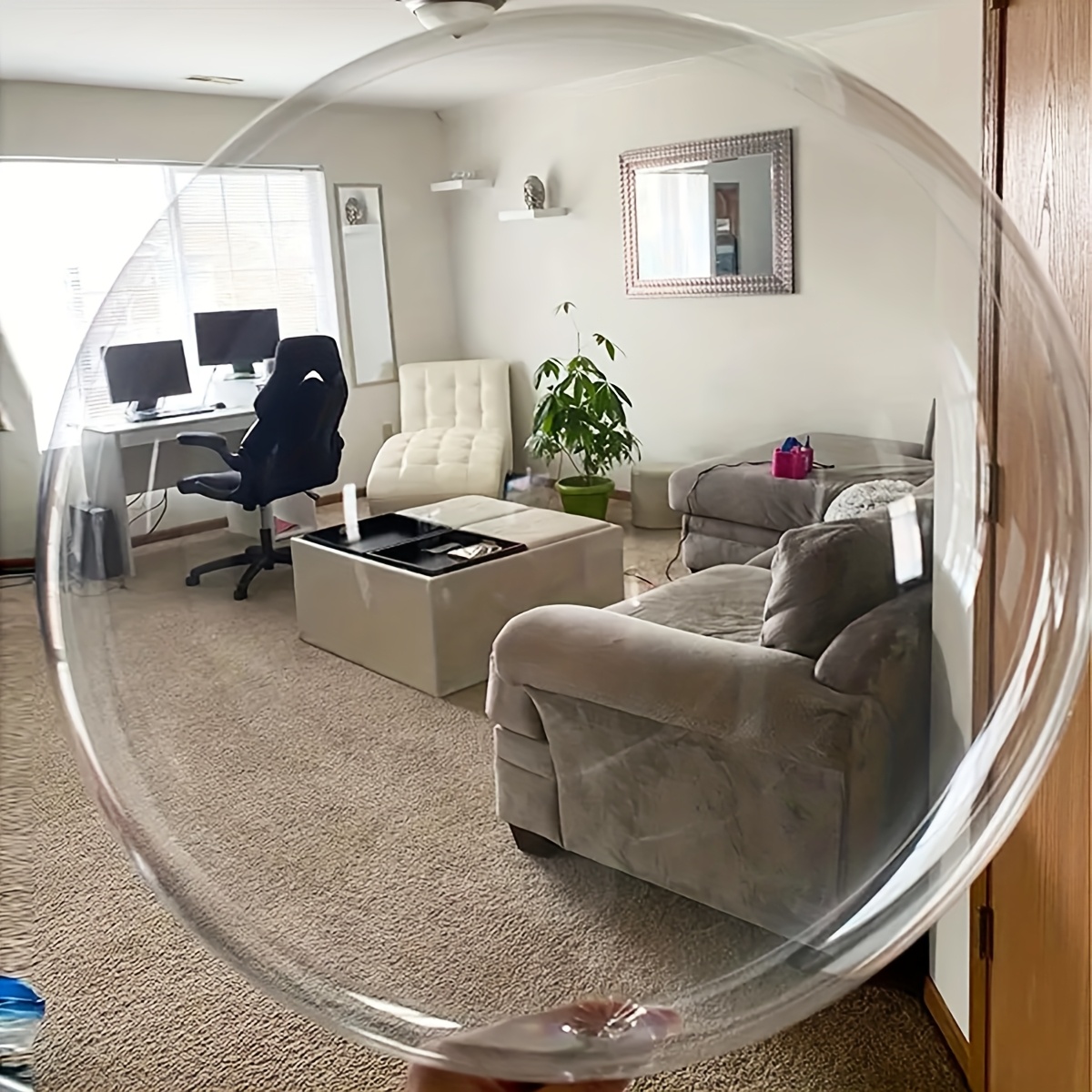 Image of 6pcs Big 30inch Clear Bubble Bobo Balloons Enormous Transparent Clear Balloons For Christmas Wedding Birthday Indoor Outdoor Party Decoration