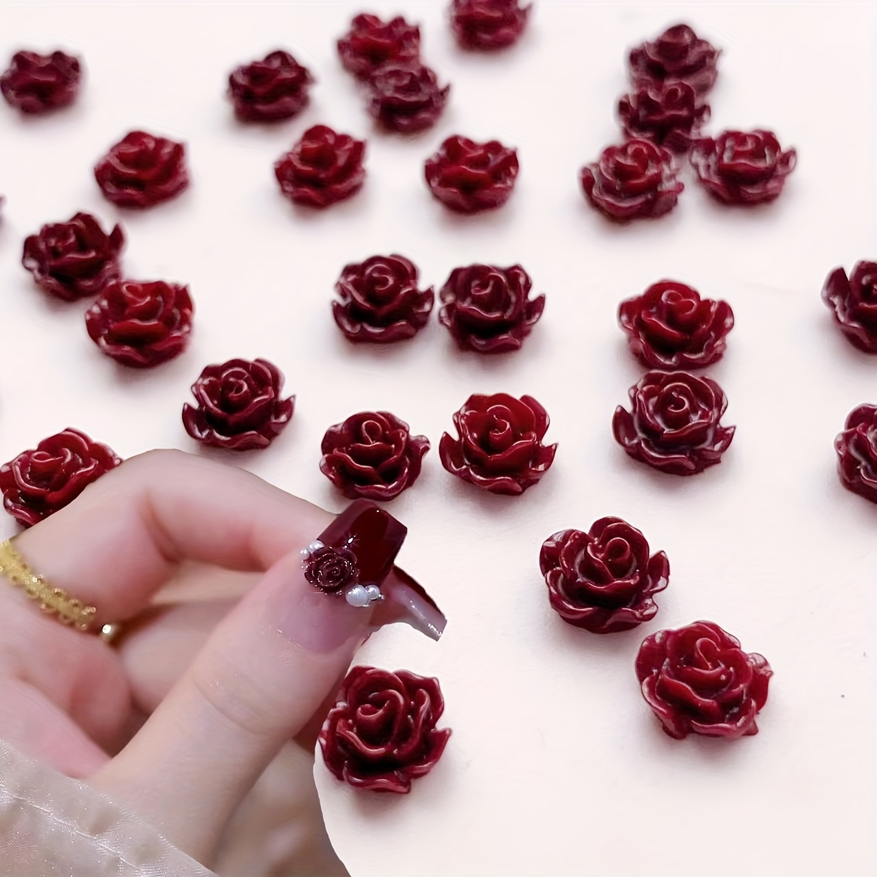 

100pcs Wine & Set - -free, Diy Manicure Decorations For Hands, Feet &