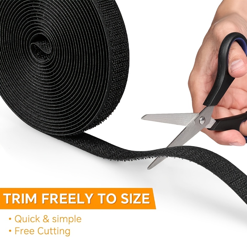Fastening Tape Hook And Loop Cable Ties, Reusable Self-Adhesive Straps