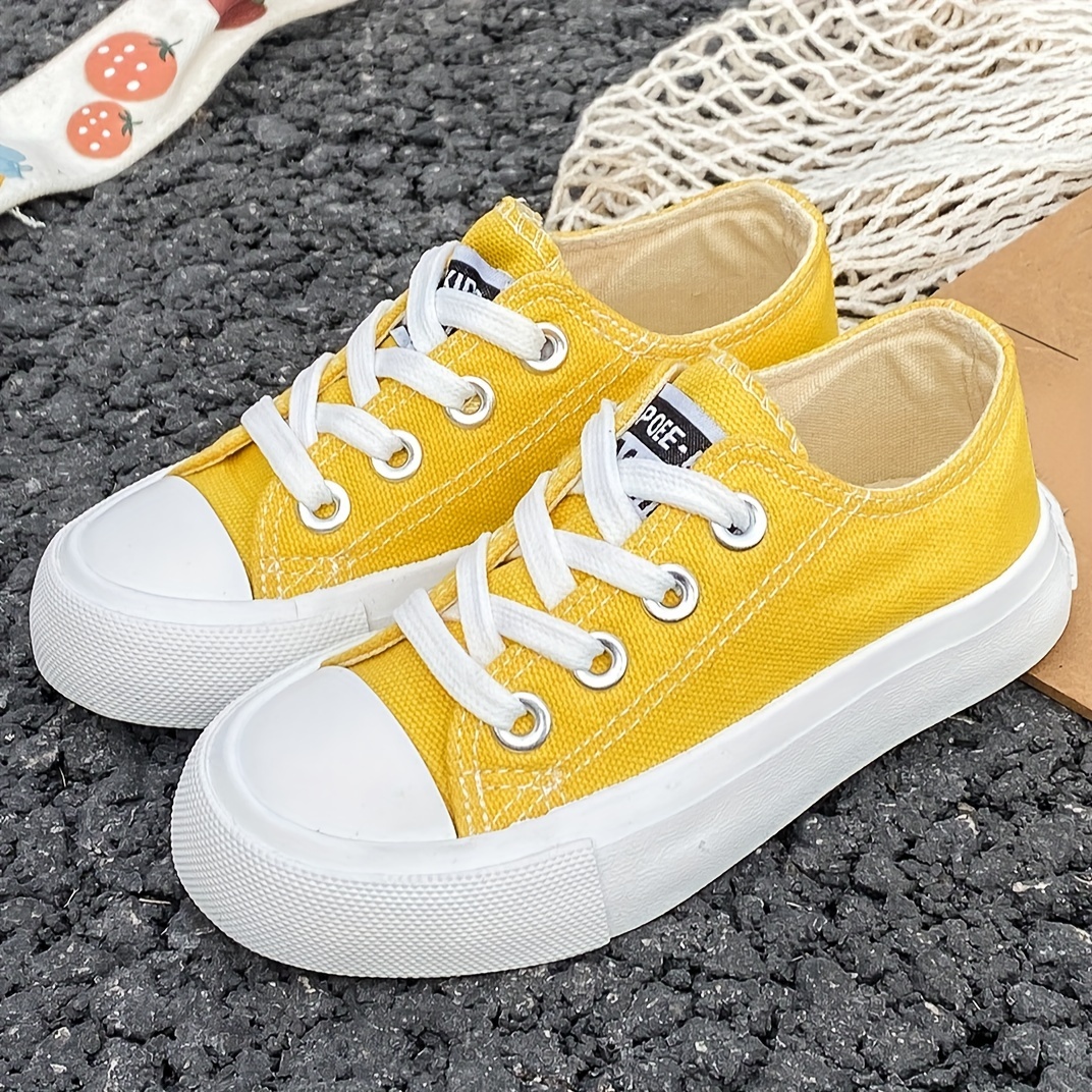 Girls Trendy Lace-up Skate Shoes, Casual Outdoor Anti-skid Platform Walking  Shoes