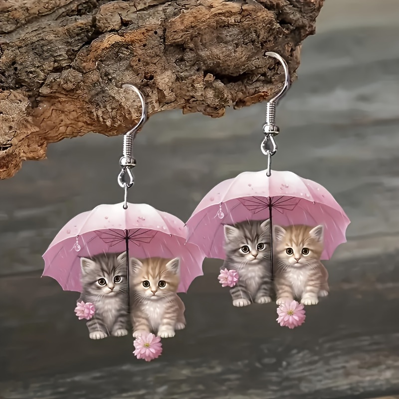 

Kitten Acrylic Earrings - Lightweight, & Stylish Women's Jewelry For Parties, Holidays & Gifts