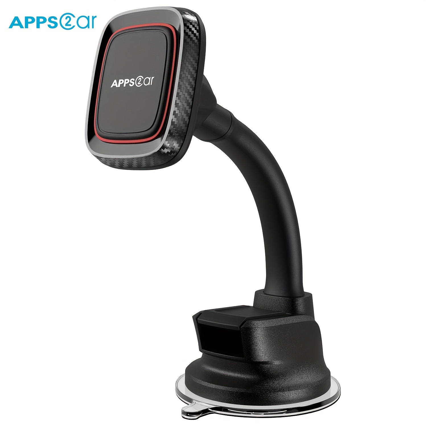 

Apps2car Magnetic Phone Holder For Car, Phone Holder Mount With Flexible Arm & Built-in Strong Magnets, Suction Cup Phone Holder For Car Compatible With All Smartphones