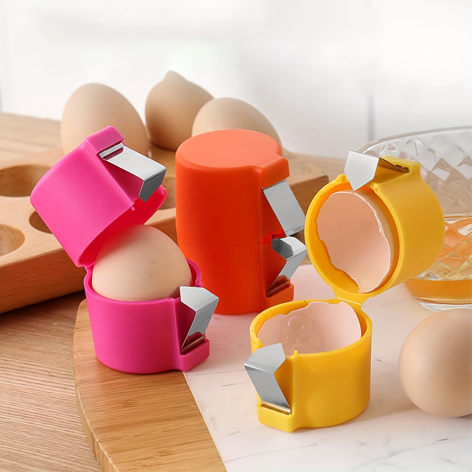 

2- Plastic Egg Tool - Egg , No Needed, To , Portable For And Use