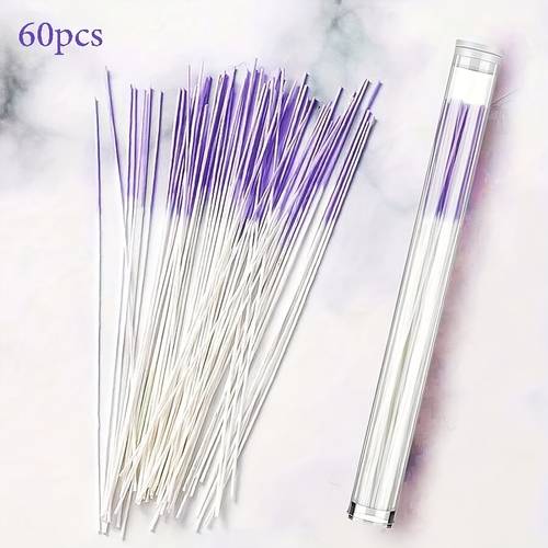 60pcs unscented ear piercing cleaning floss plastic ear care tools for men and women anti blocking ear piercing dirt cleaner lines hygienic piercing kits for daily maintenance and long lasting