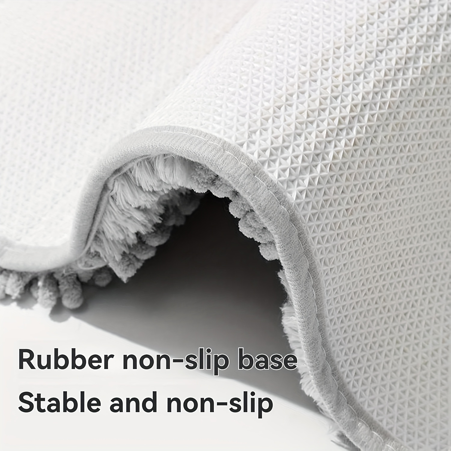 1  soft chenille bathroom mat super absorbent non slip ultra   to   for bathroom bedroom doorway kitchen and floor Product details 6