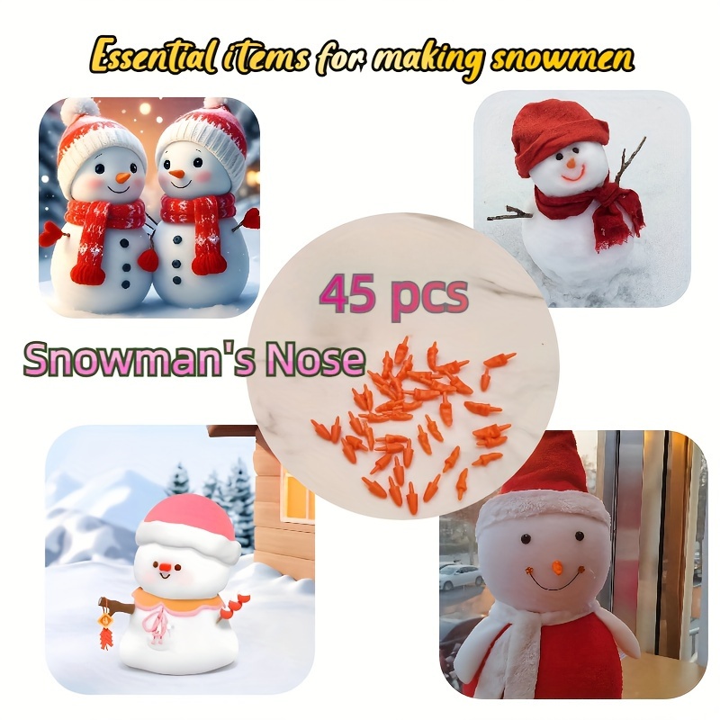 

45pcs Diy Christmas Decorations And Handicrafts, Snowman Set, Activity Accessories, For Christmas Decoration, Snowman, Decorations And Phone Decoration