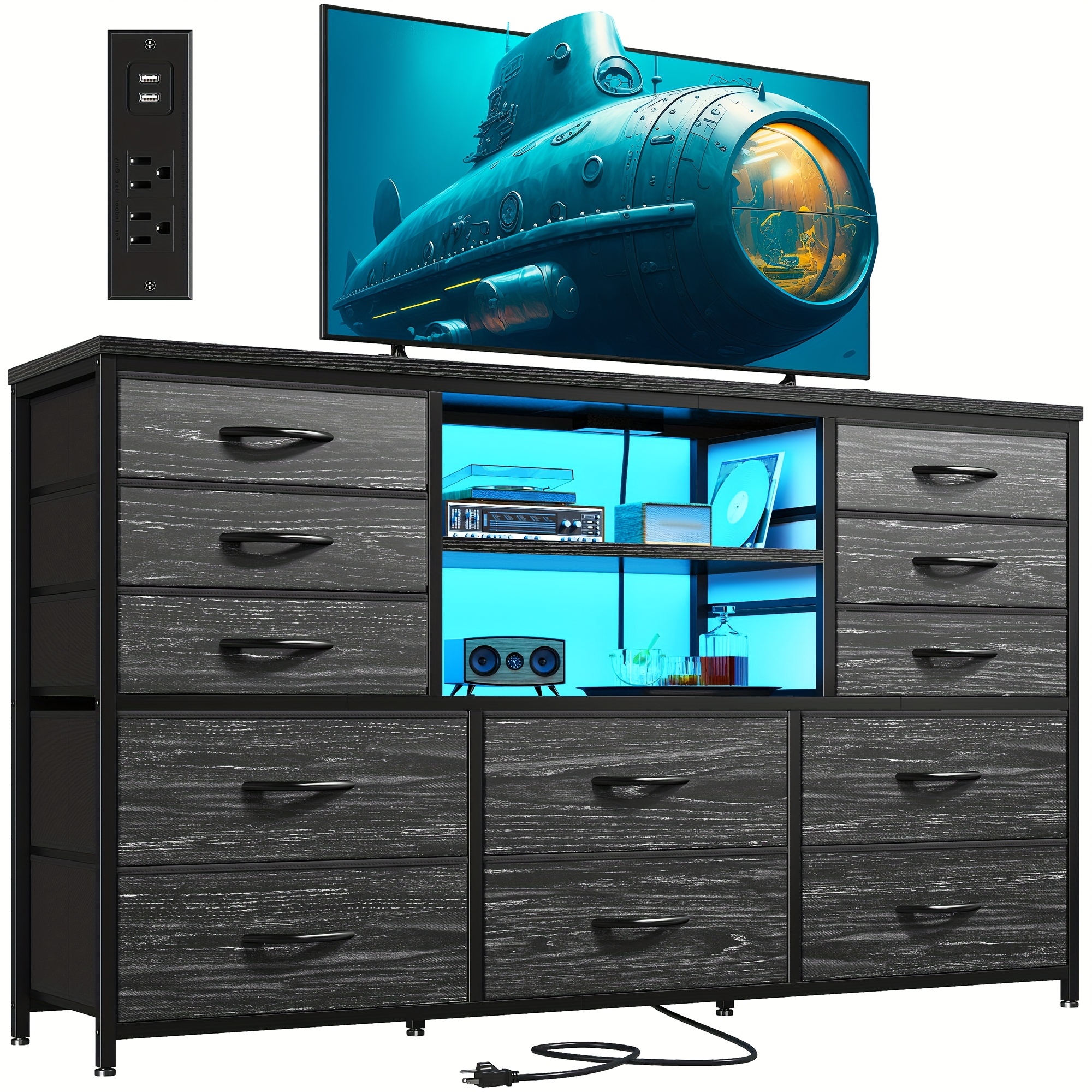 waist belt for black dress Black TV Entertainment Stand With Adjustable Mount main image 1