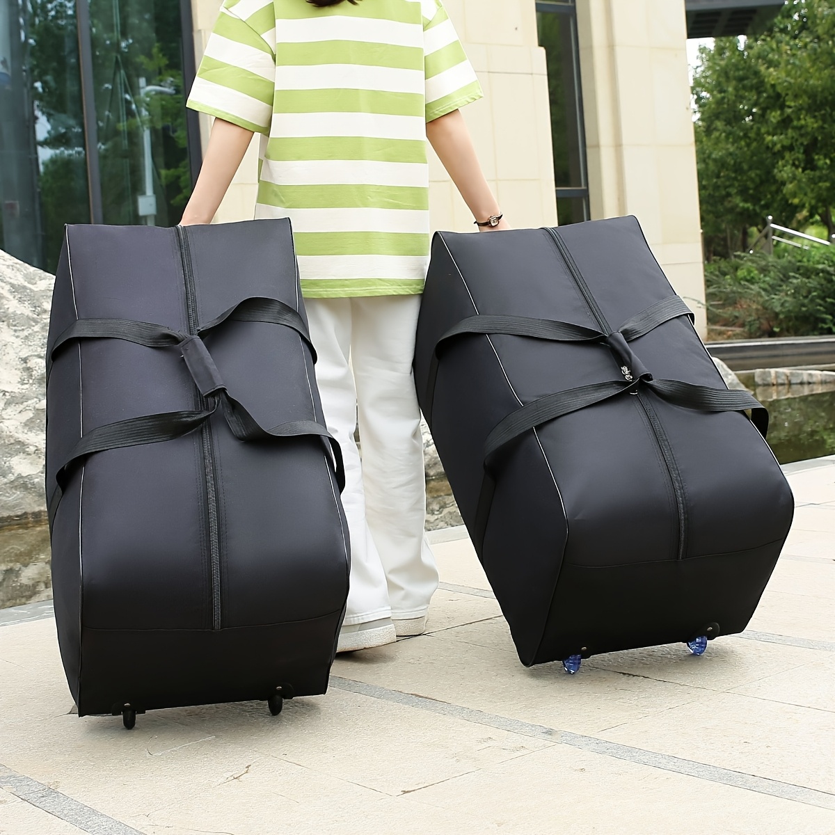 giant suitcase wheels extra large luggage heavy duty oxford Temu