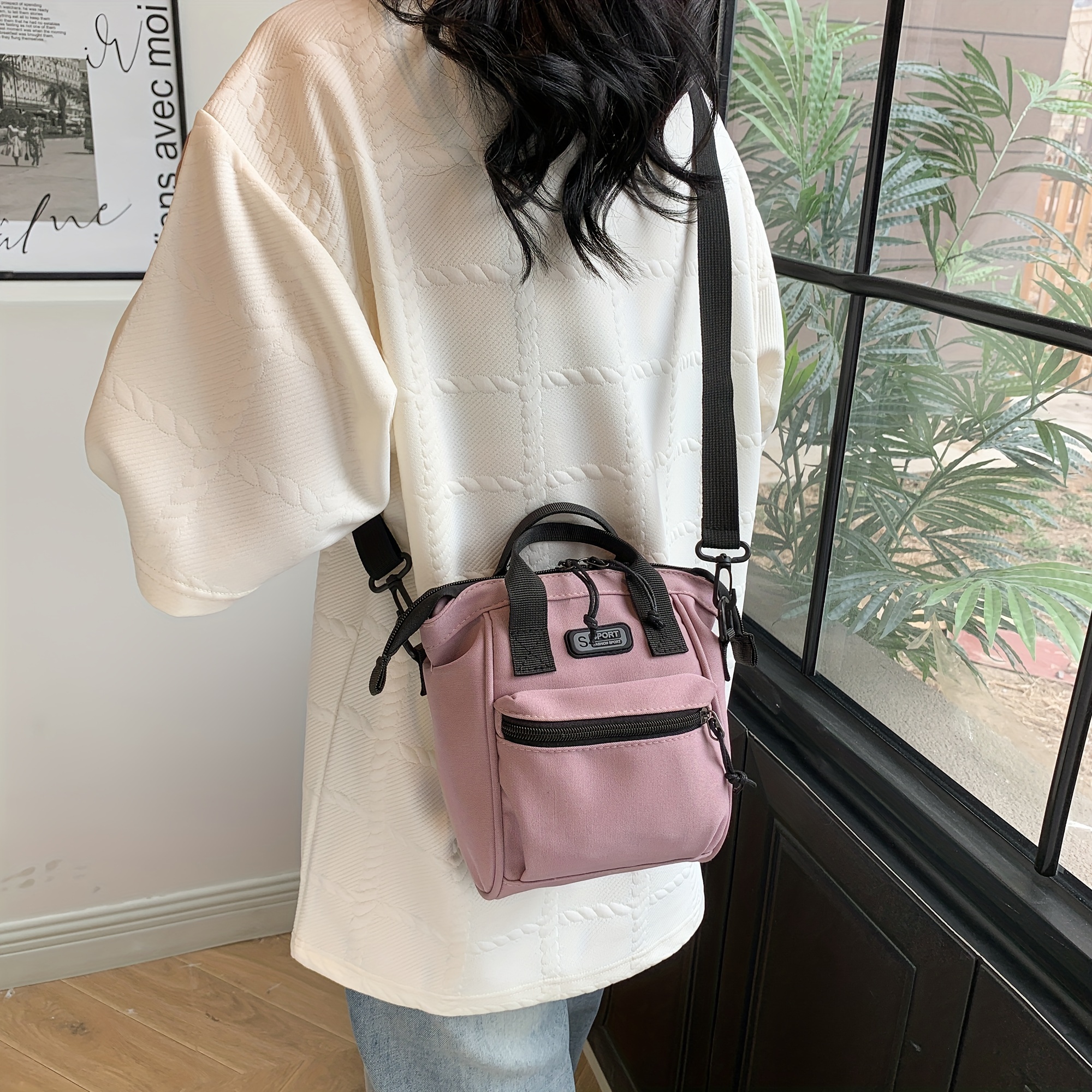 

Women's Fashion Casual Shell Bag, Durable Canvas Single Shoulder Crossbody Bag