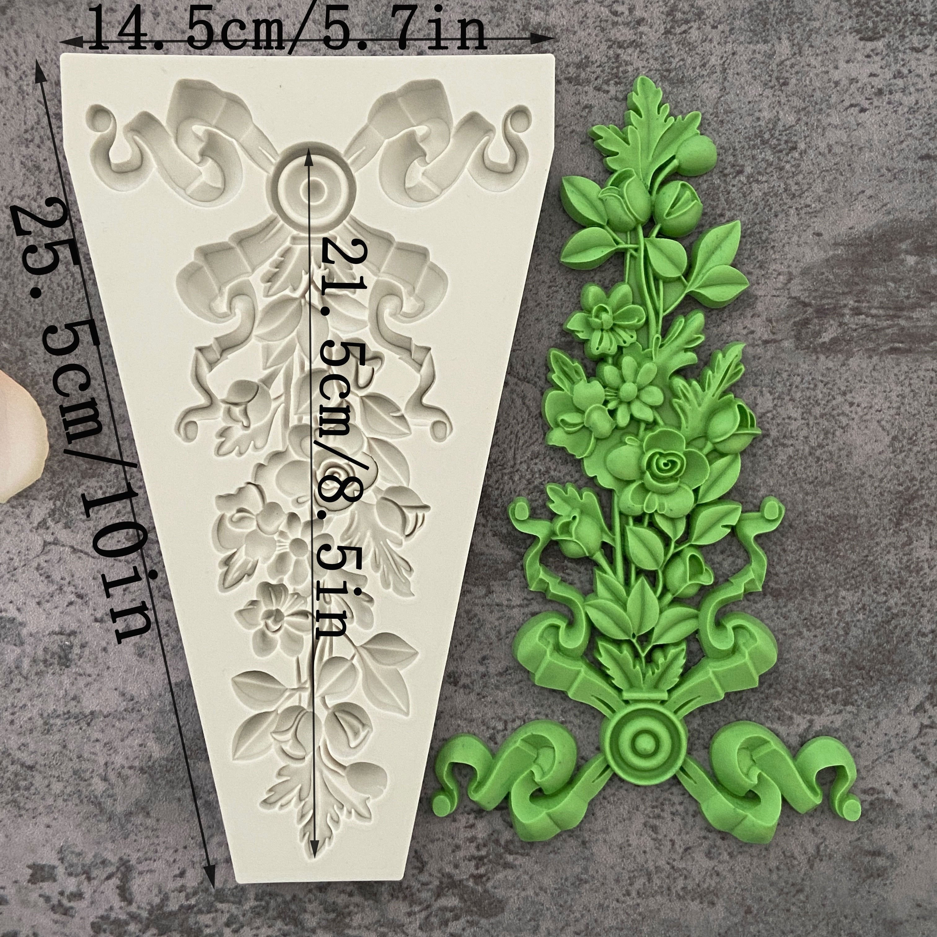 Floral Vine Pattern Silicone Mold Fondant Mould Cake Decorating Tools Chocolate Gumpaste Molds, , Kitchen Gadget