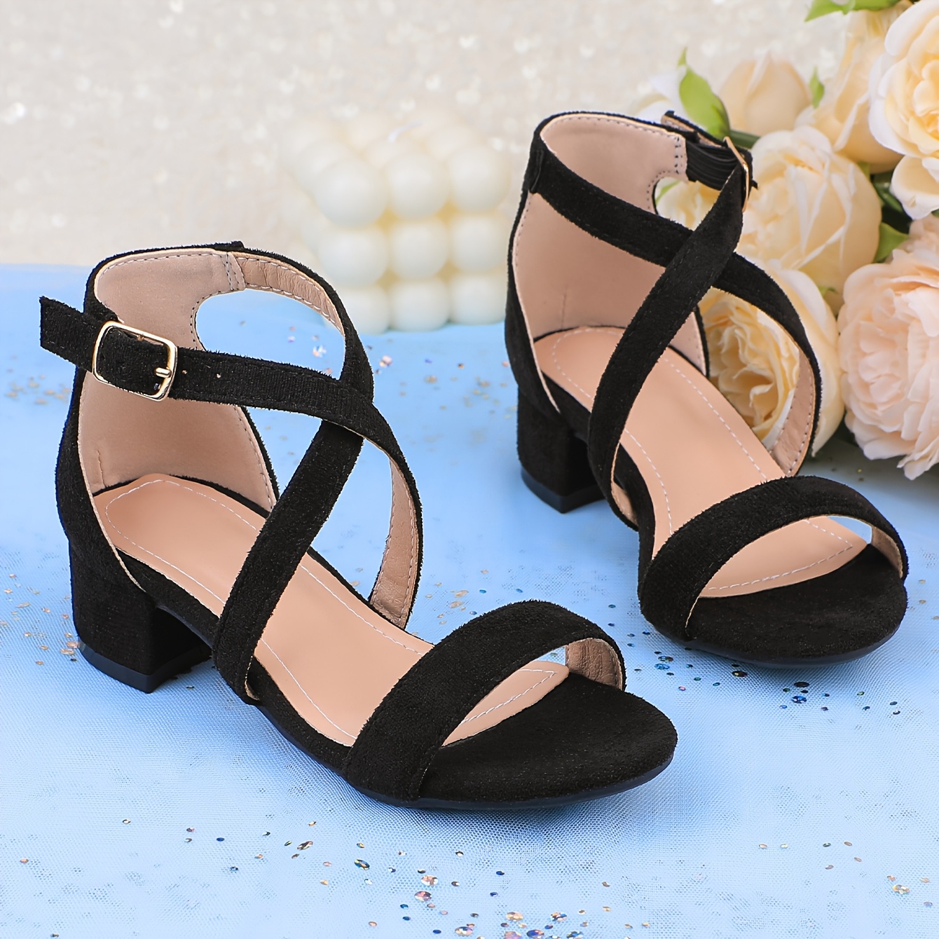 summer dress sandals girls open toe design featuring Temu United