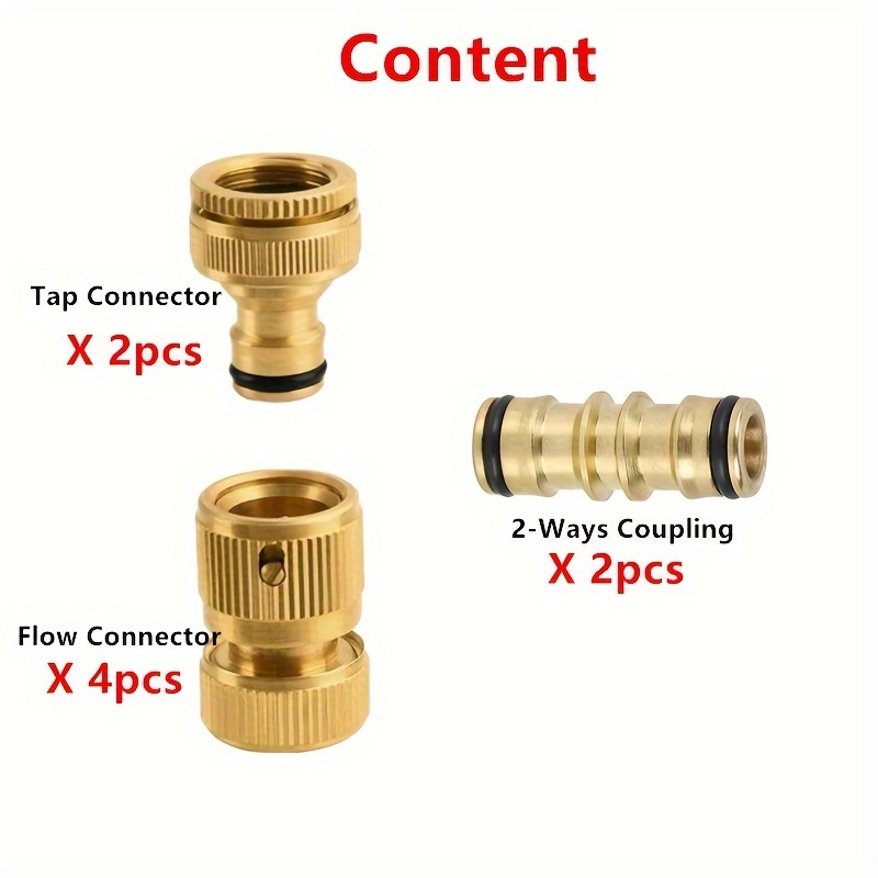 PLUMYHG-Brass Garden Hose Adapter 3/4 Pex to 3/4 GHT Male Hose Connector Fitting for Outdoor Water Hose Pex Tubing