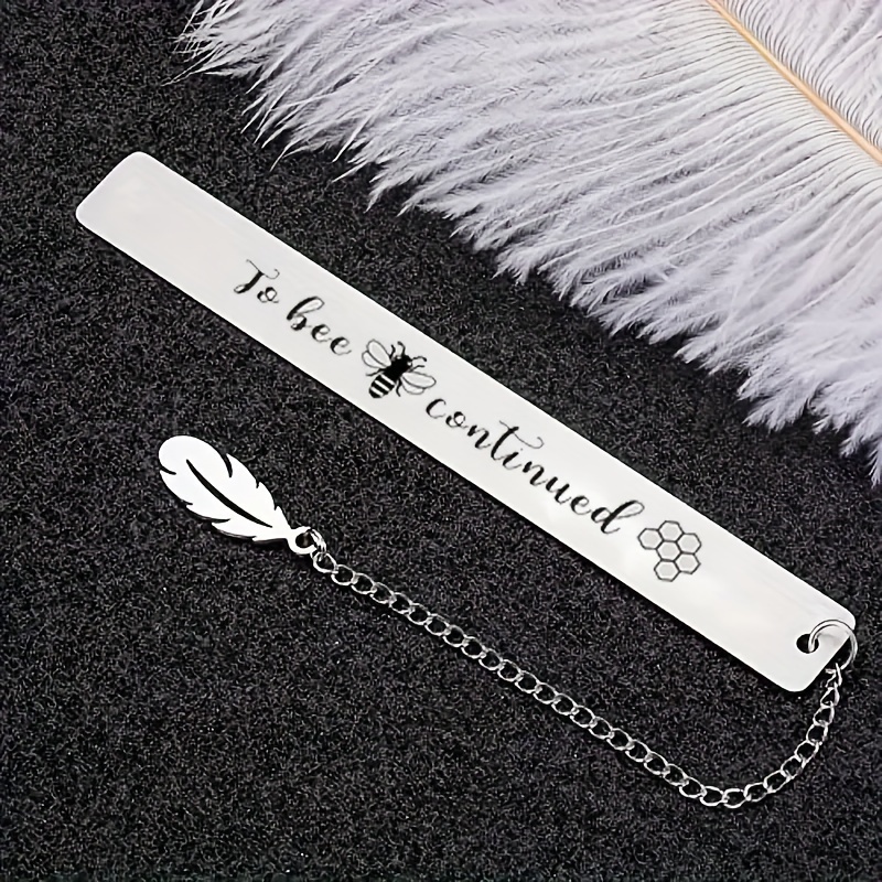 TEMU 1 Stainless Steel Bookmark, Bookmark For , Lovers, Send Friendship, Lovely Bookmark