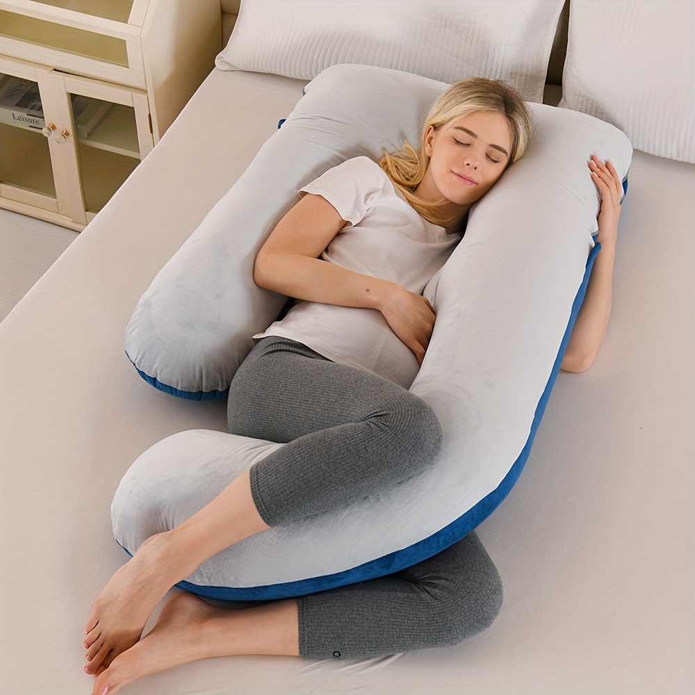 -shaped Pregnancy Pillows For Sleeping - Detachable, Easy To Clean, High Side Sleeper For Expectant Women