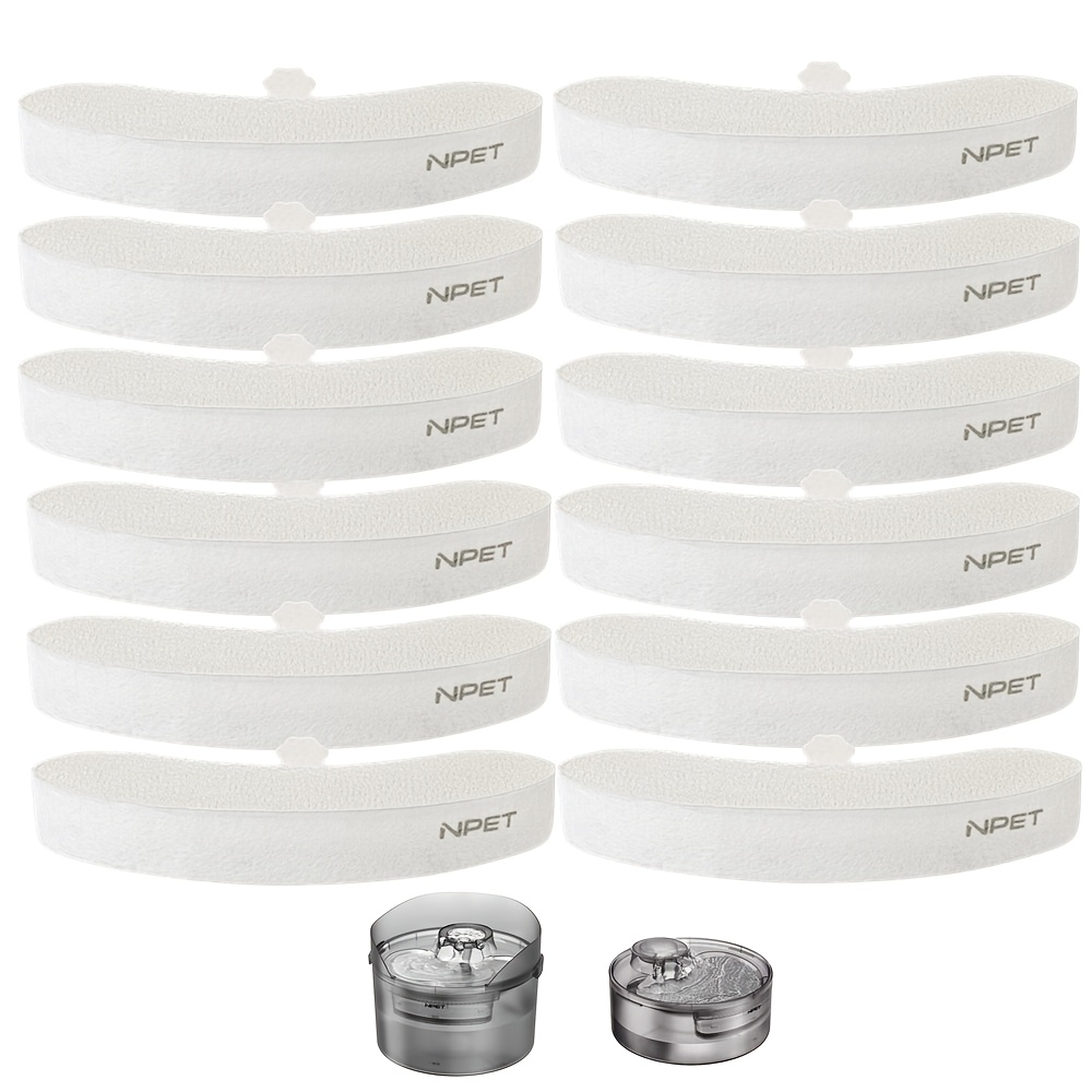 Temu – TEMU Npet Fountain Replacement Filter 24/20/16/12/4 Pack Filters For Df30 Dog Water Fountains
