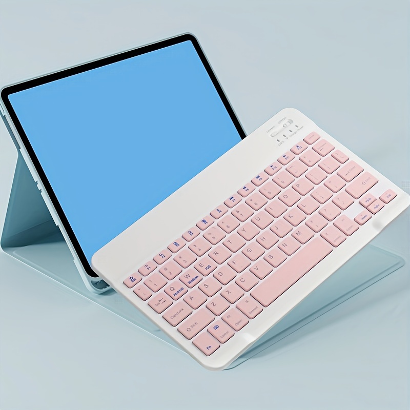 Combo de teclado y mouse Bluetooth ultrafino recargable portátil  inalámbrico para Apple iPad iPhone iOS 13 y superior Samsung Tablet Phone  Smartphone