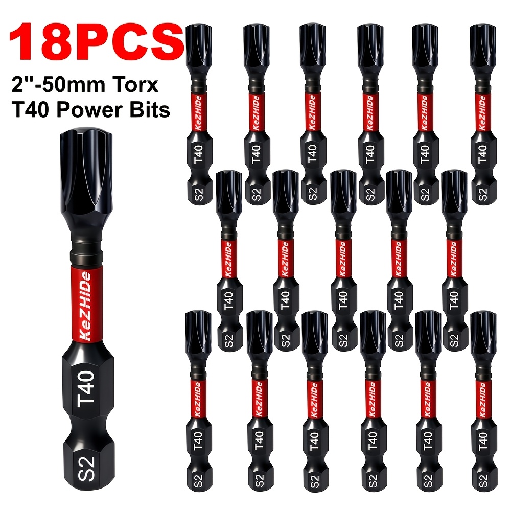 Image of Kezhide Screwdriver Bit Set 50mm/2 Inch, 40, Suitable For Metalworking And Other Tasks In Homes, , Offices, Etc.