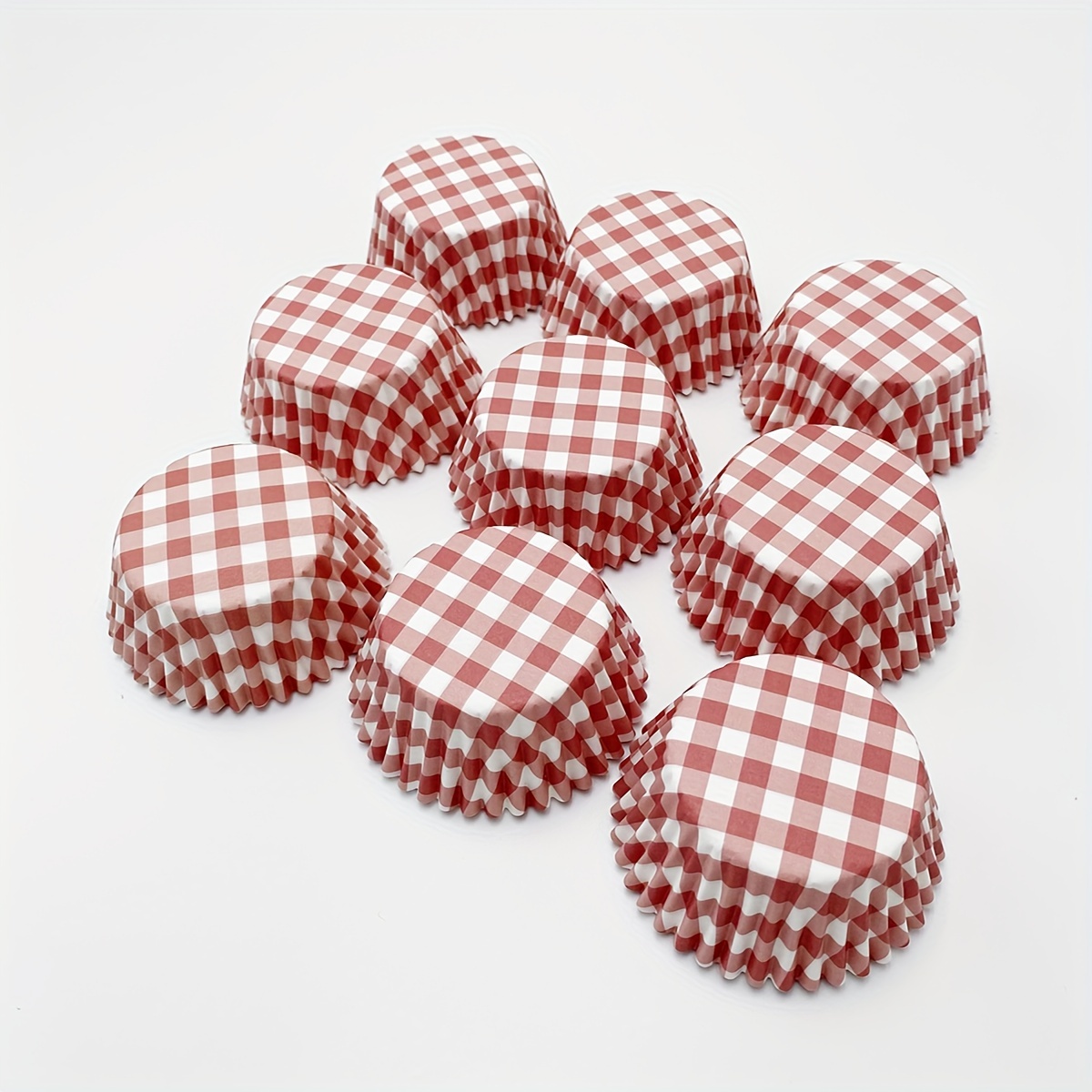 Red Pattern Theme Dessert Paper Cup Birthday Party Master With Cake Paper To Greaseproof Paper Set Of 100