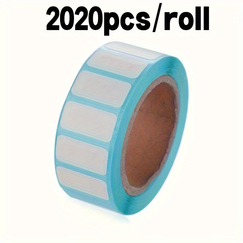 Image of 1 Roll/ 2020pcs 0.8x0.4inch Rectangle Label Stickers, Self-adhesive Stickers Blank Labels For Containers Baskets Jars Bottles Storage Bins Or Office Supplies (white) Day Marking