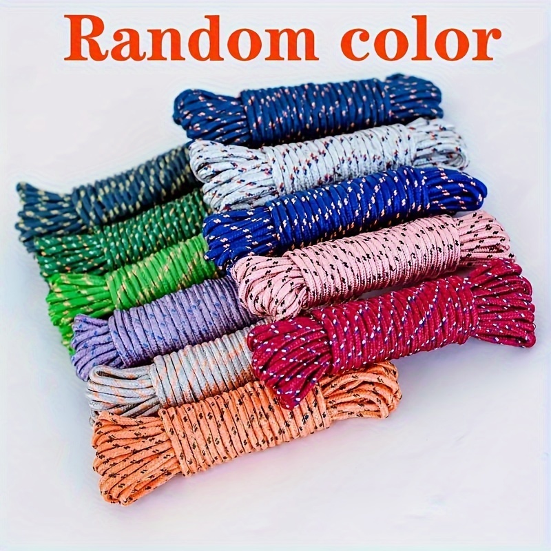 1pc Multifunctional Binding Rope, Fabric Nylon Rope, Umbrella Rope,  Heavy-duty Laundry Drying Rope, Wear-resistant Woven Rope, Clothing Drying  And Bed