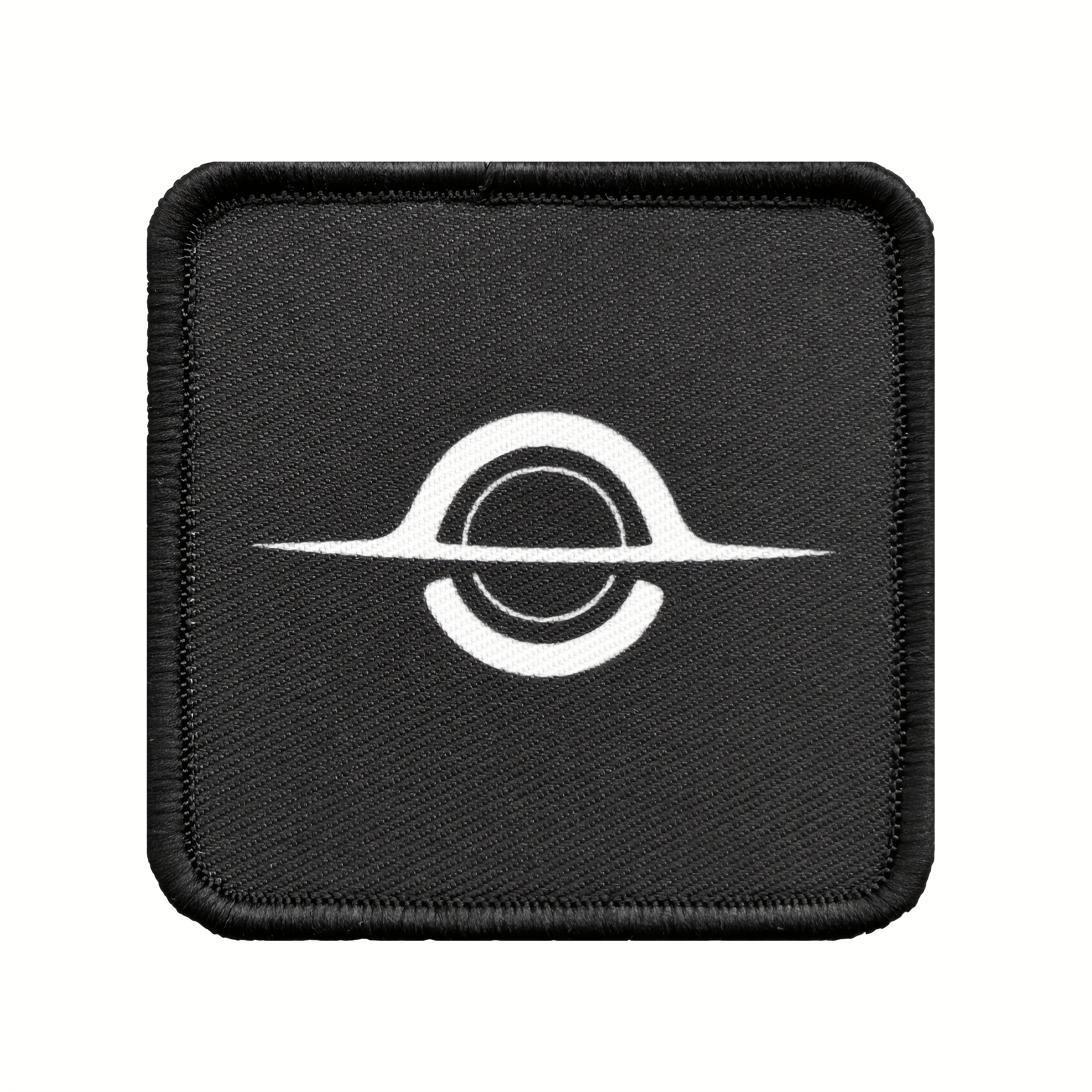 Black Hole Design Patch, Durable Embroidered Badge For Backpacks, Hats, And Creative Use