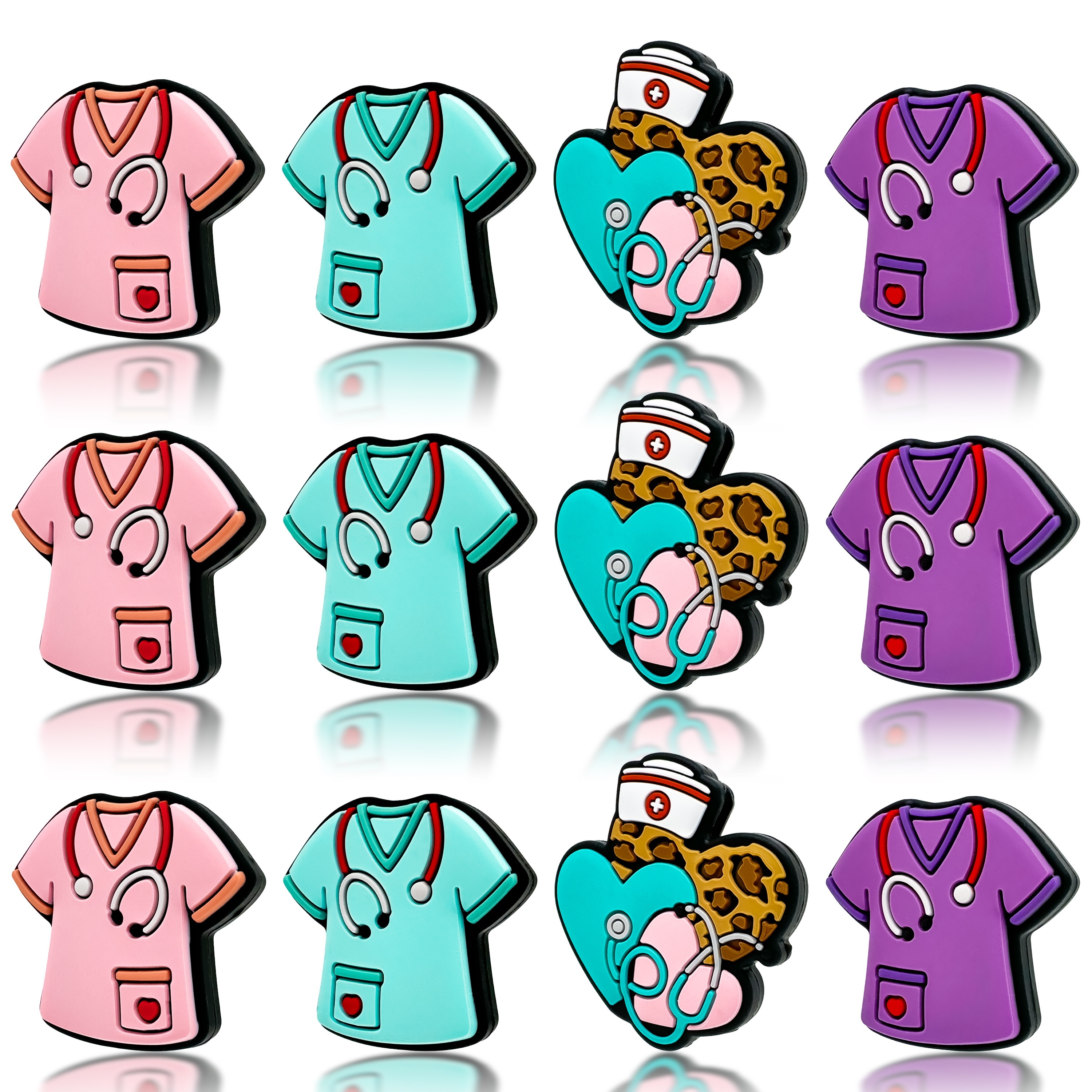 

12pcs Nurse- - For , Keychains & | For Pen Decorations &