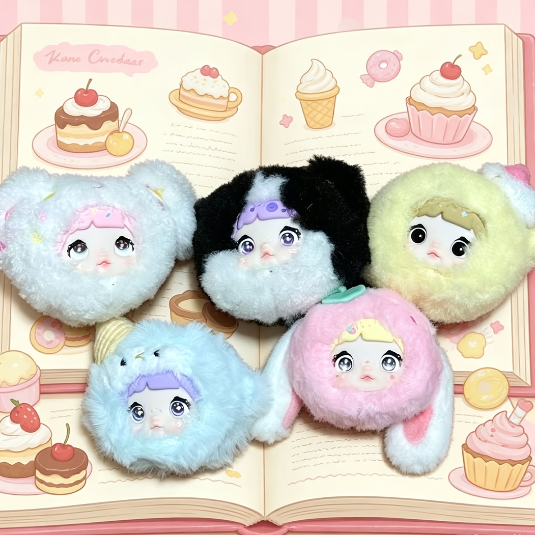 Image of 1pc 8 Regular And 2 Hidden Options Nommi Sweetheart 100% Figurine Doll Ornament Pendant Multiple Cute Dessert Pendants 3 Movable Eye Patches Cute And Fun Suitable For Gifts And Collectibles