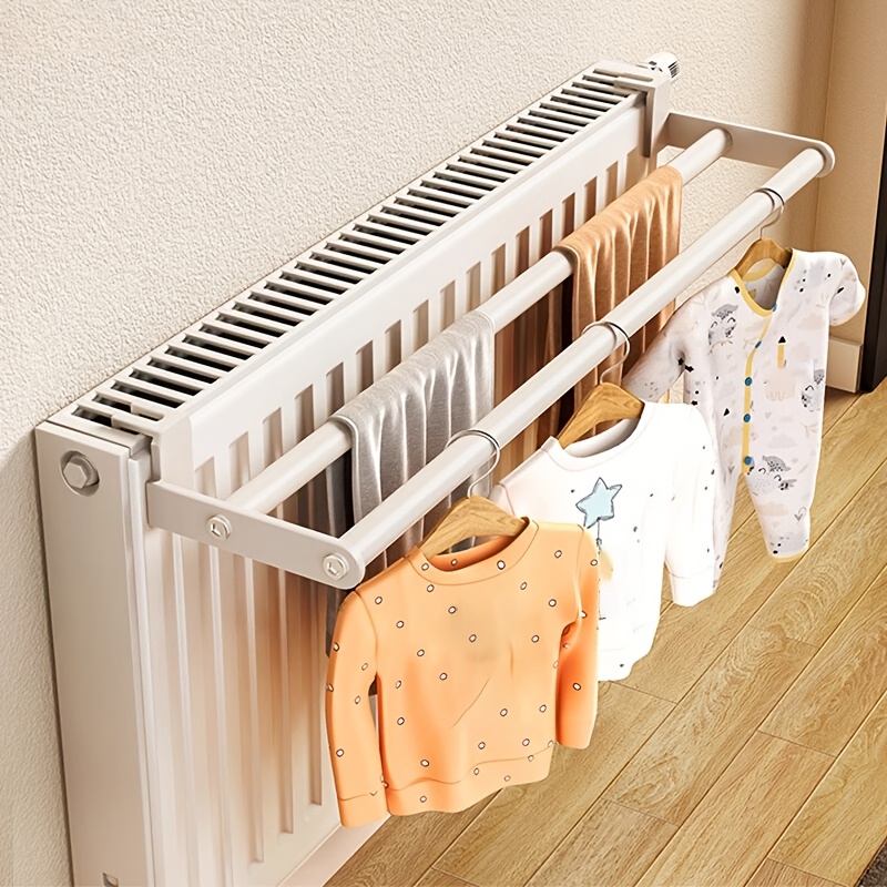 Colgador Toallas Perchero Radiador Perchero Pared Blanco Ganchos