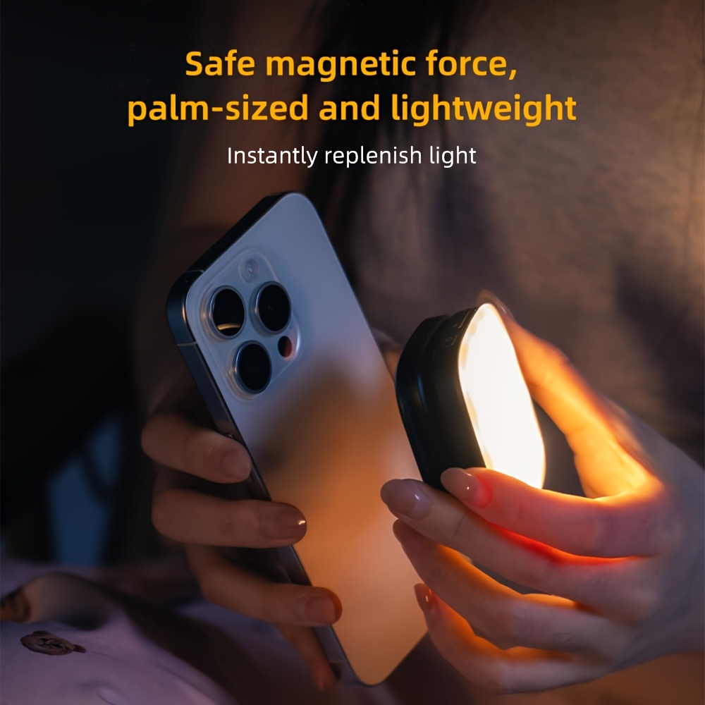 Selfie Lights LED Phone Fill Light With 3-color Modes Portable Charging Video Conference Light Black From Selfie Lights - Price 24.57