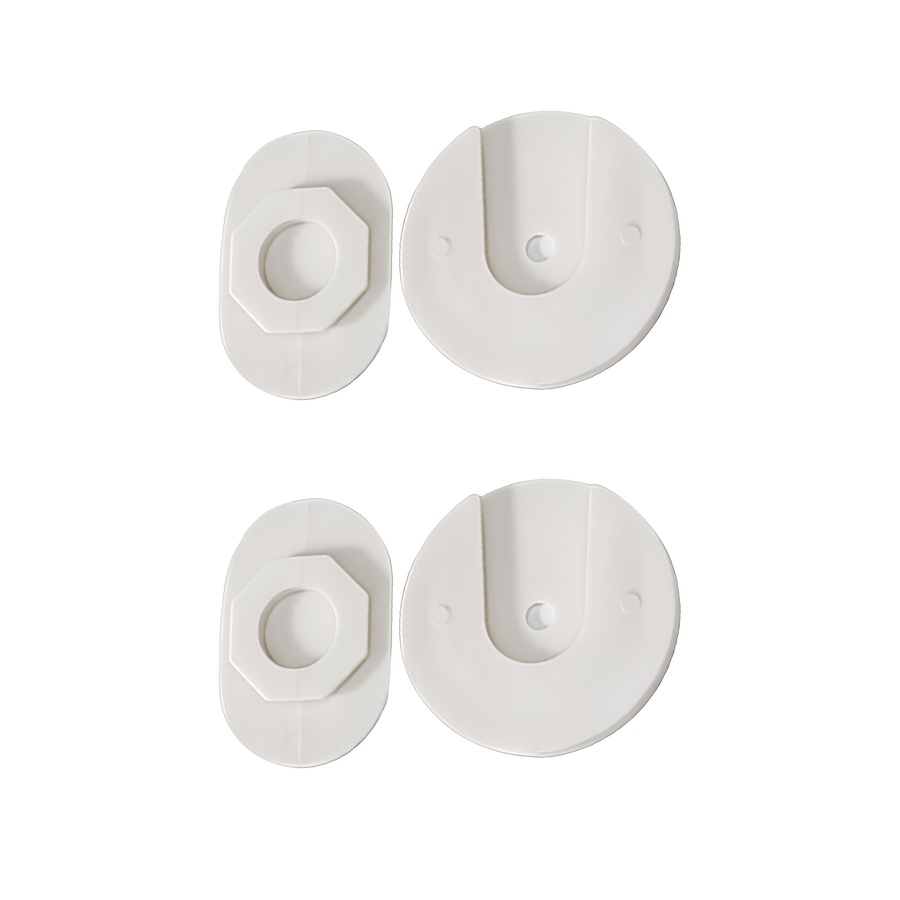 TEMU 2pcs Set, Wall-mounted Socket Holder, Power Strip Holder That Installed Without Drilling, Self-adhesive Desktop Socket Holder, Power Strip