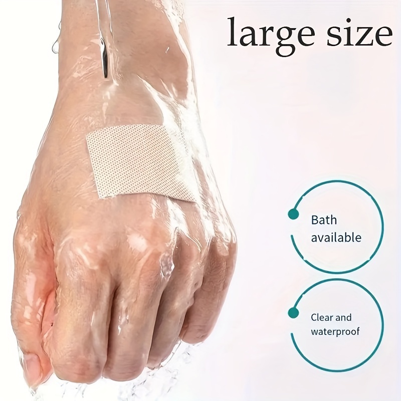 25pcs Transparent Waterproof Bandages: Protect Wounds & Keep Skin Dry!