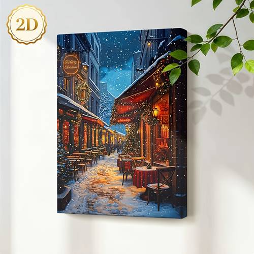 2d flat posters and prints 2d flat canvas print 1 size unframed print for home decor christmas decor holiday decor best friend gifts canvas print wall art modern art christmas
