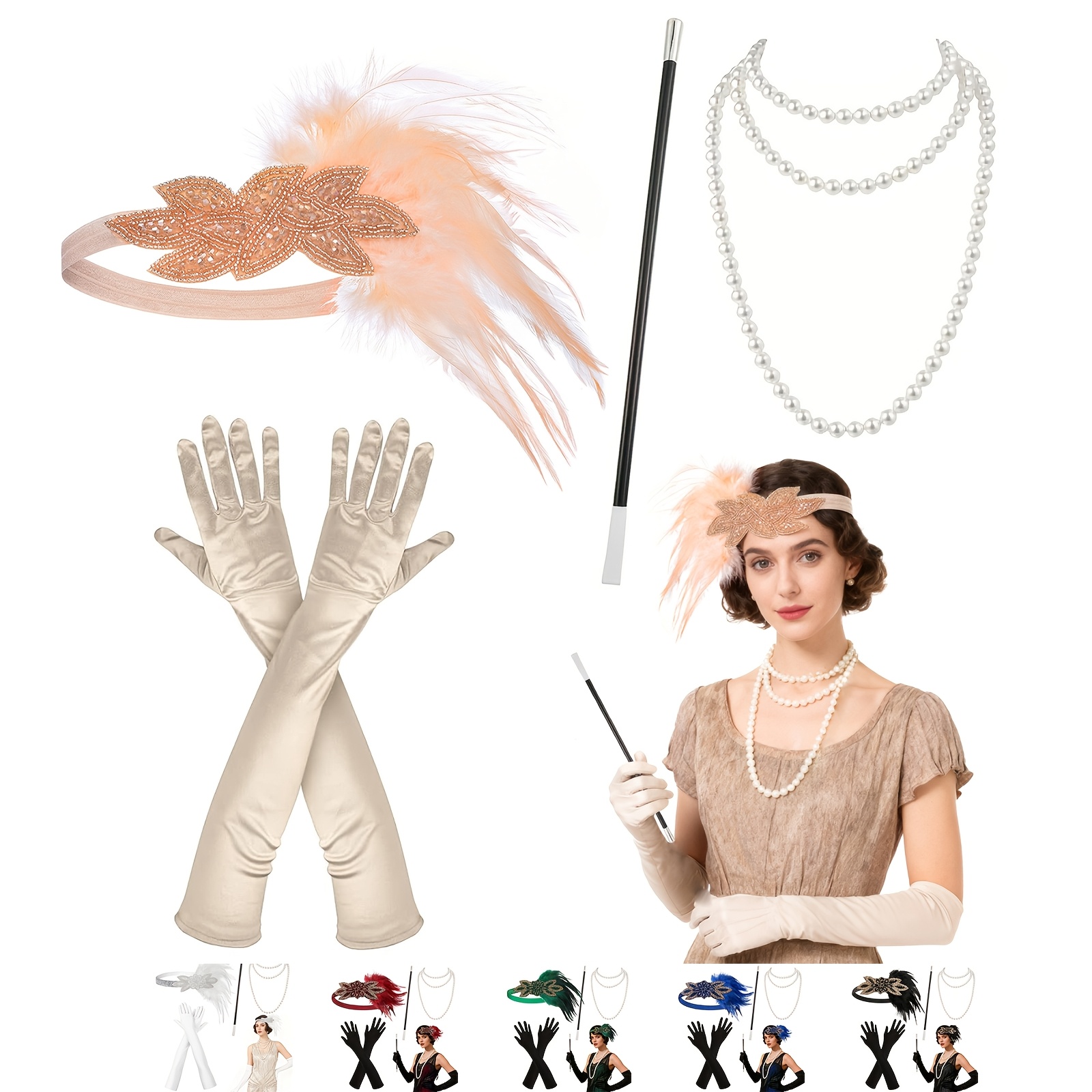roaring 20s flapper accessories set
