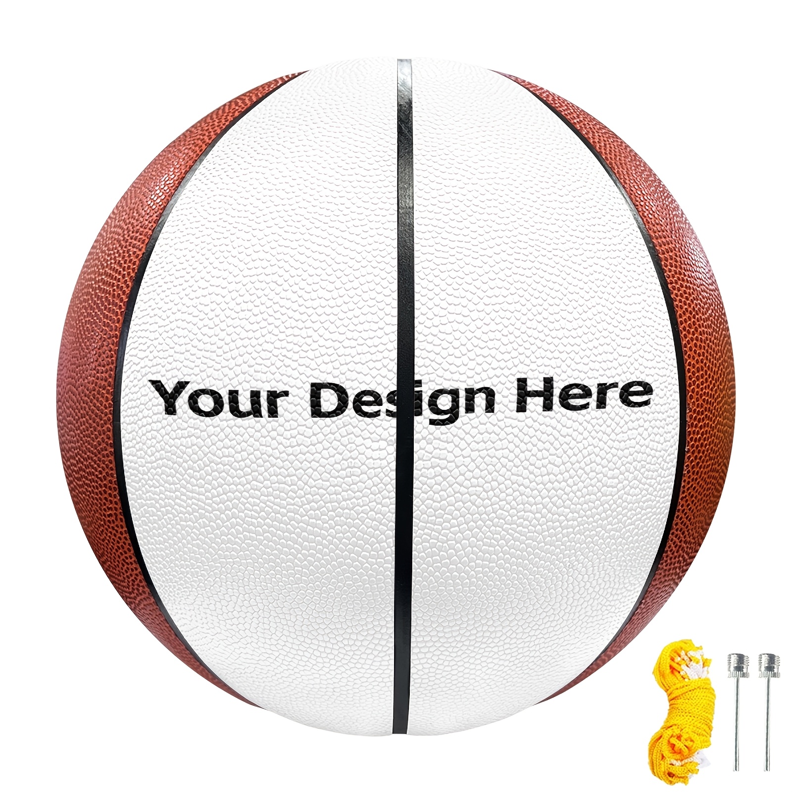 

1pc Customizable Youth Basketball, Size 5/7, Leather, Ideal For Indoor & Outdoor Play, Perfect Gift For Valentine's Day, Easter, , , Christmas - Personalized Design