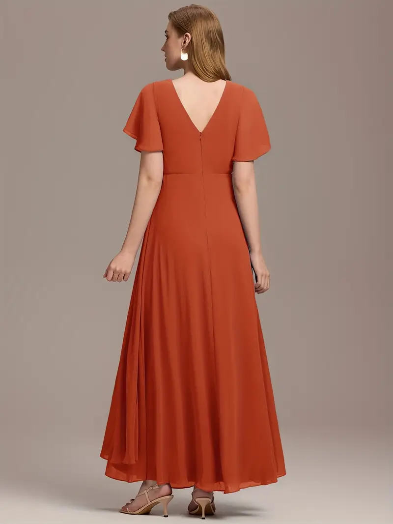 orange bridal shower dress asdoklhq Bridal Shower Dress Mother Of The Bride Dresses for Women Elegant Dresses Long Dress Sleeveless V-neck Loose Casual Ruffled Tiered Beige S