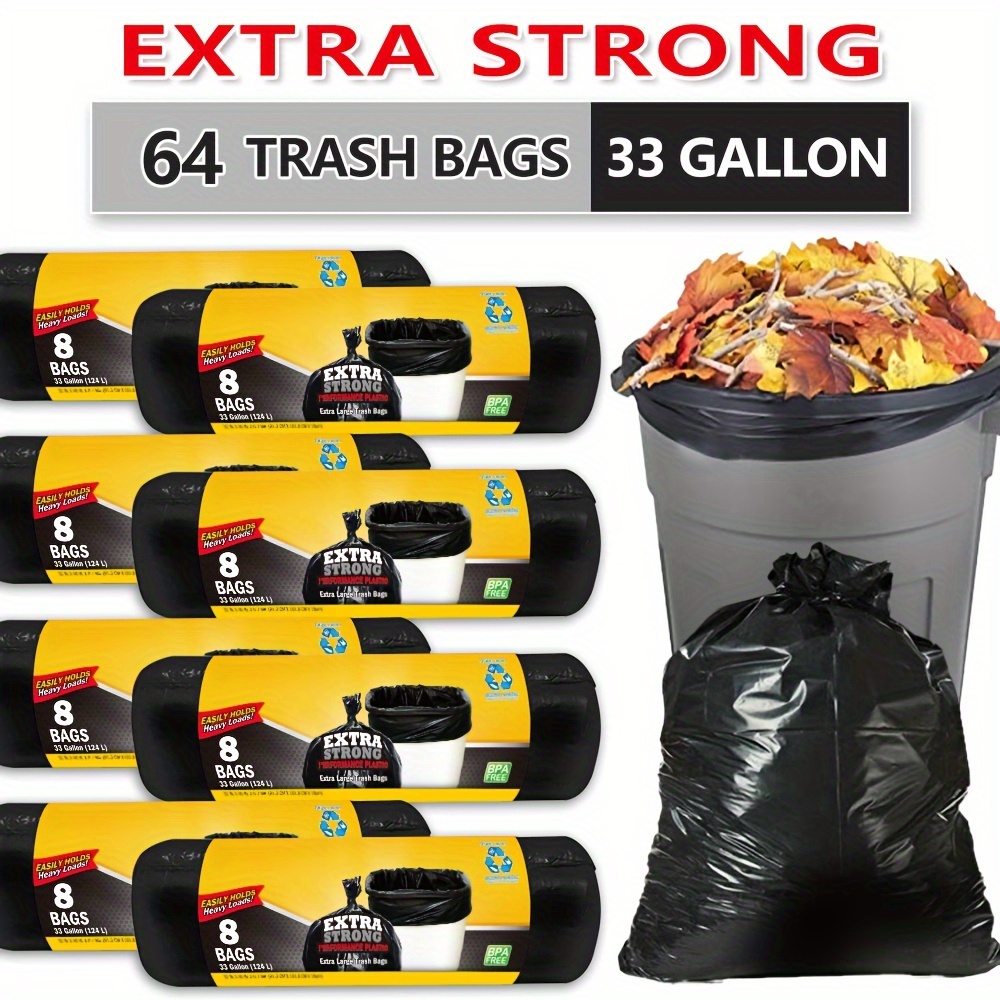 

64 33 Gallon Disposable Puncture Tear Trash , 33 Gallon , Multipurpose Cleaning For , , , And Use - , -, And