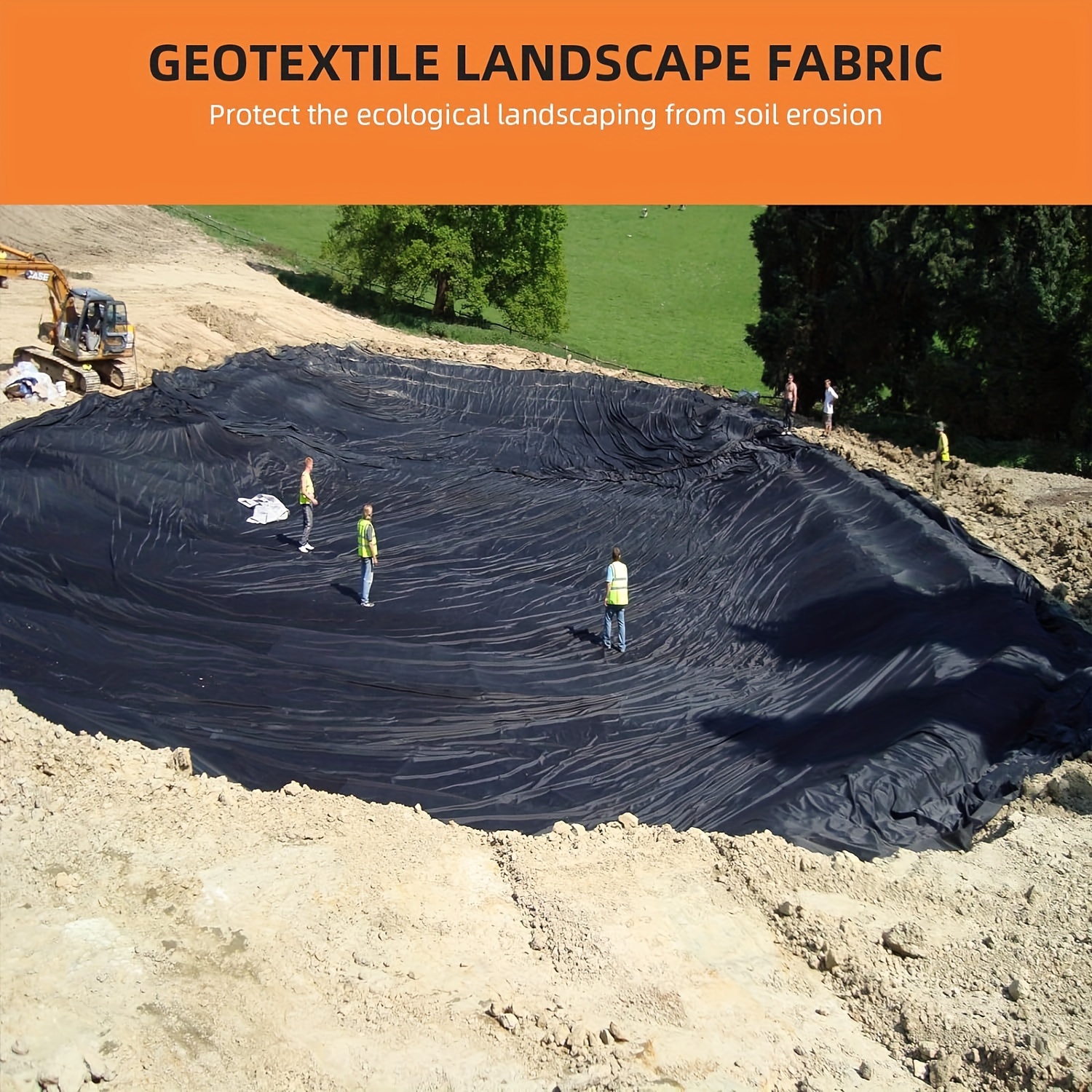 geotextile landscape 3t x 100ft 6oz geotextile fabric pp drainage 350n tensile strength 440n load capacity for driveway road stabilizationr erosion control french drains
