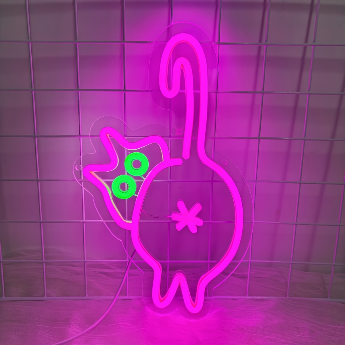 Image of Cat Neon Sign Light For Bedroom Wall Decor Usb Powered Gaming Accessories Acrylic Neon Light Led Signs For Video Game Sign Party Decoration Gamer Gifts